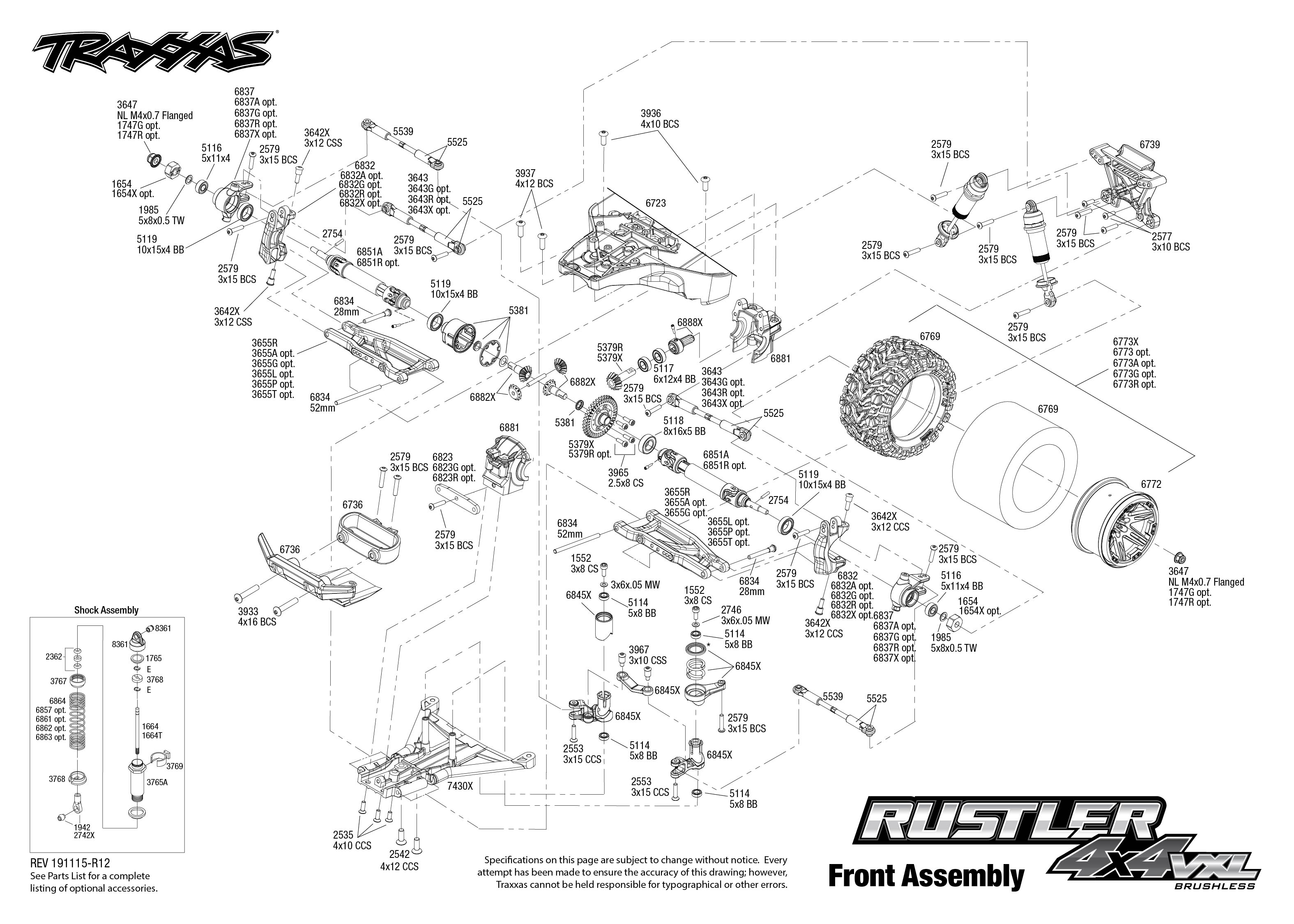Traxxas Rustler 4x4 VXL ID TSM RTR 67076-4 - JJMstore